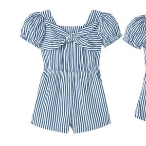 Habitual Cap Sleeve Tie Front Romper